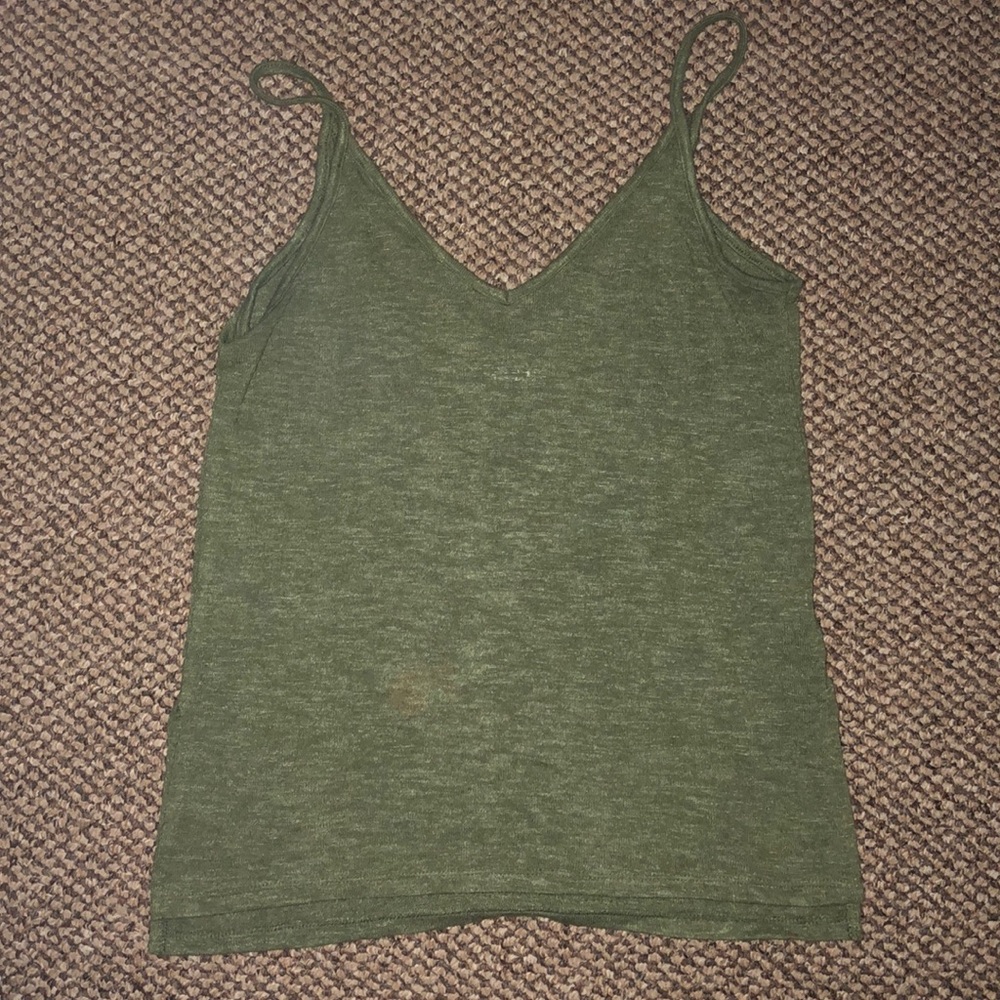 Mudd olive green tank top